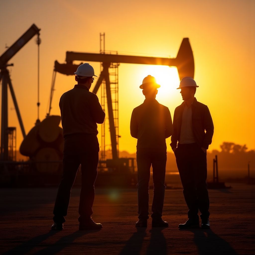 Inspección técnica en campo petrolero