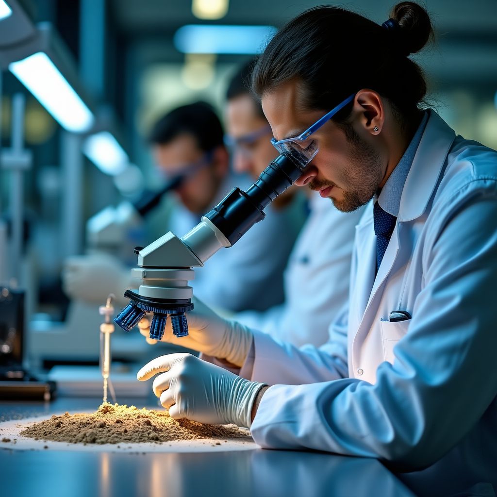 Laboratorio de análisis geológico